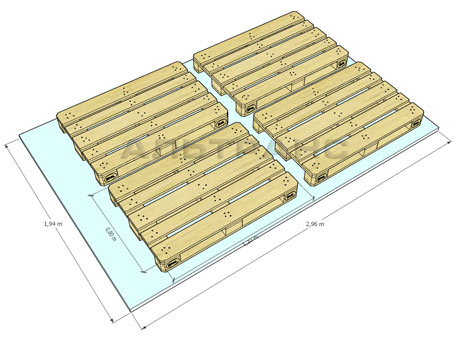 Газель 3м сколько паллет